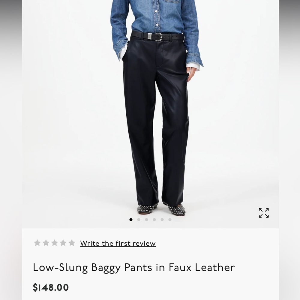 Madewell Faux Leather Pants 🖤